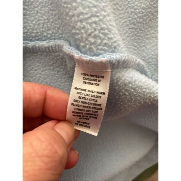 Soft Baby Blue Long Zippered Robe Size XL - Picture 8 of 8